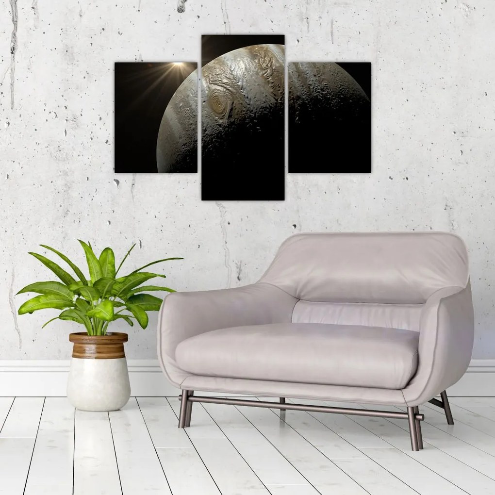 Tablou cu planetă în cosmos (90x60 cm)