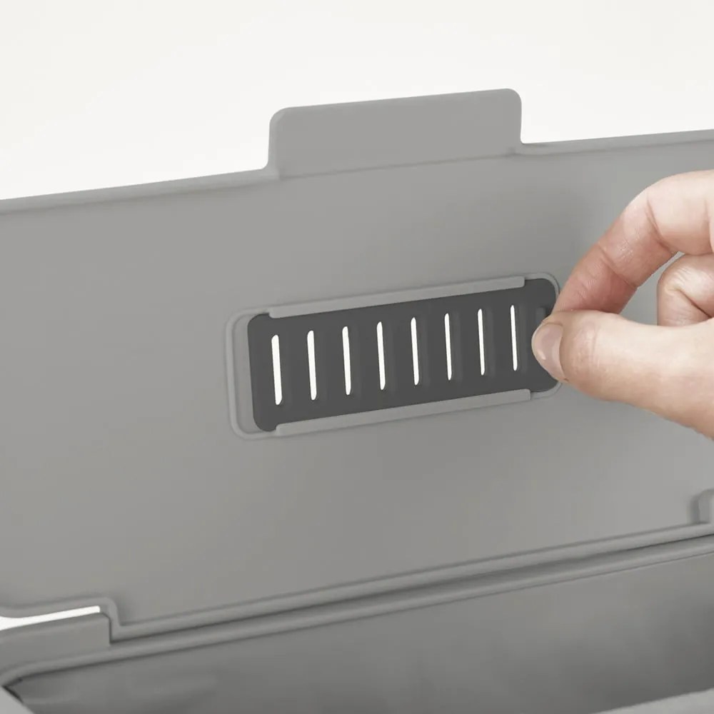 Recipient pentru deșeuri compostabile gri 4 l Duo – Joseph Joseph