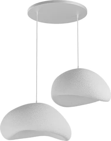 Brilagi - Candelabru suspendat cu cablu WABI SABI, 2xE27/40W/230V, Ø 60 cm, alb