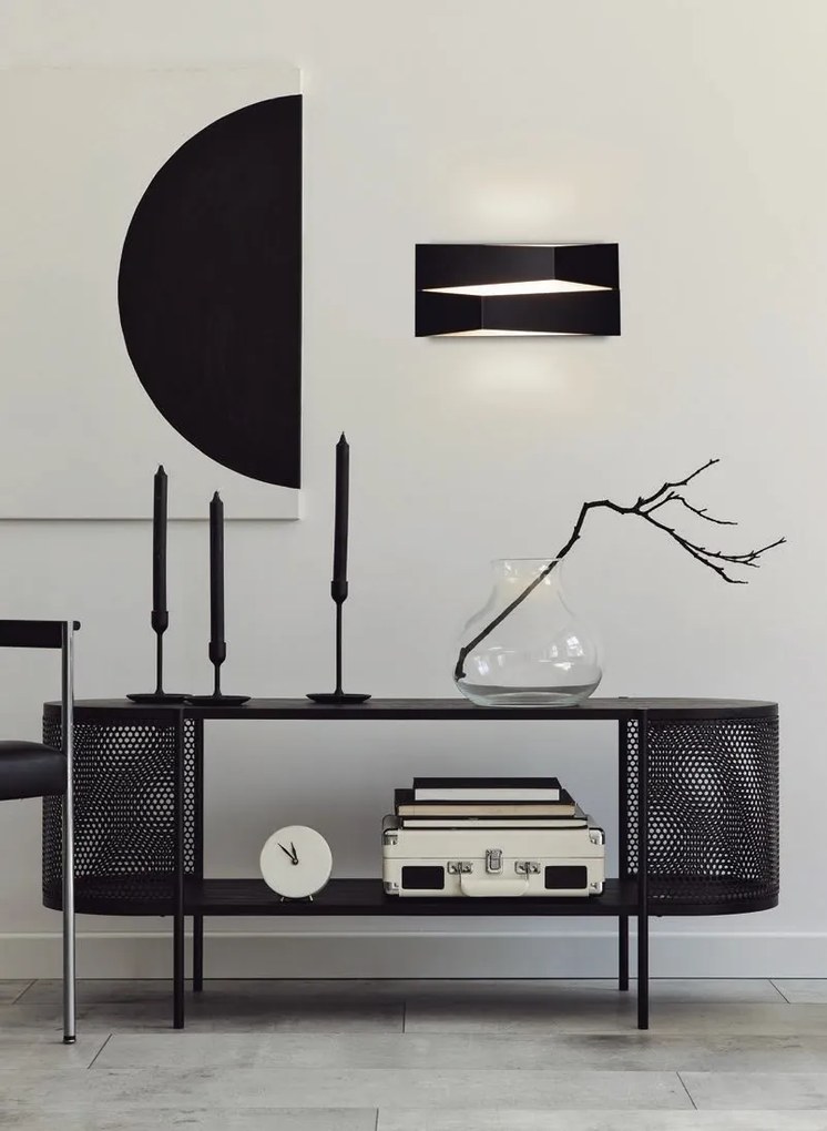 Aplica LED de perete design modern FUJI 14W neaga