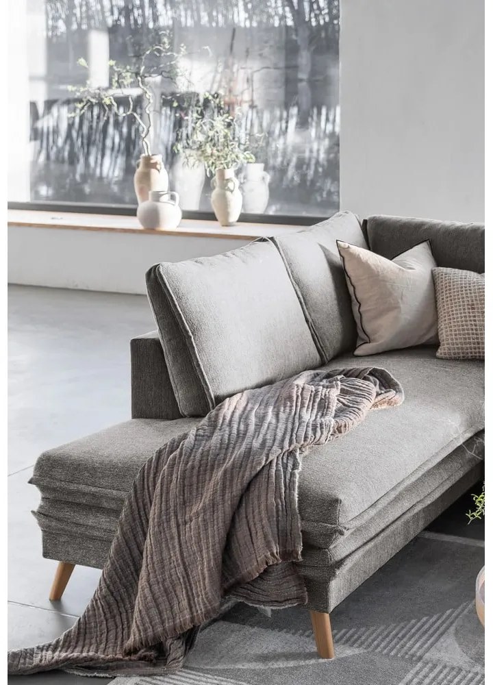 Colțar gri extensibil (cu colț pe partea stângă ) Charming Charlie – Miuform