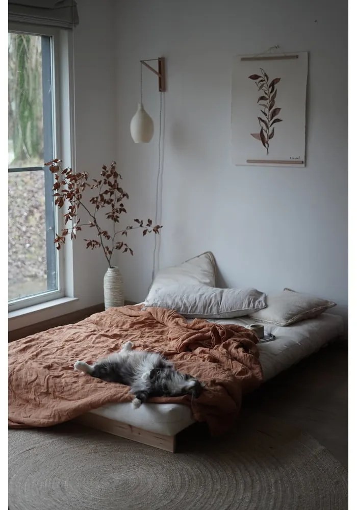 Canapea variabilă Karup Design Roots Black/Wheat Beige