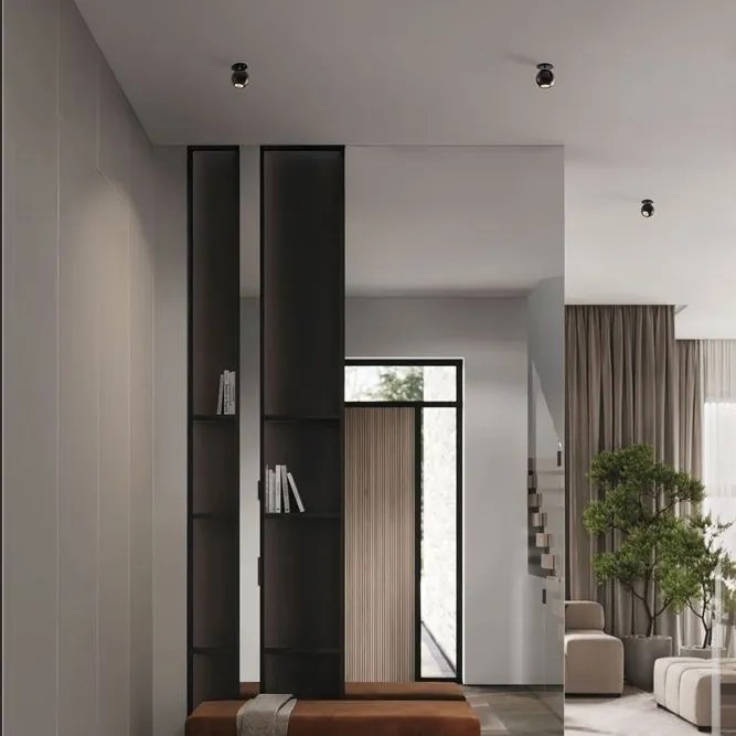 Spot incastrabil LED 3000K aluminiu negru NOTIC