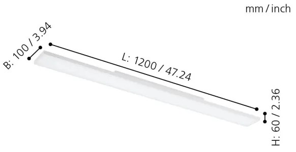 Eglo 32349 - Plafonieră LED RGBW reglabilă TURCONA-C LED/34W/230V + telecomandă