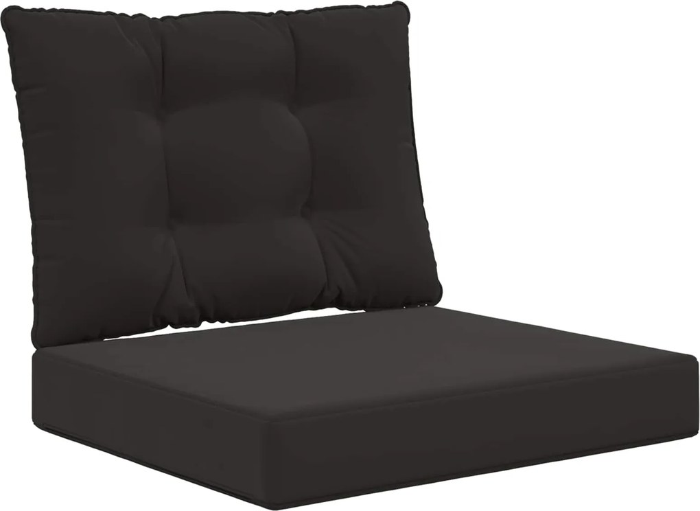 vidaXL Perna pentru canapea de exterior 2 pcs Negru Poliester