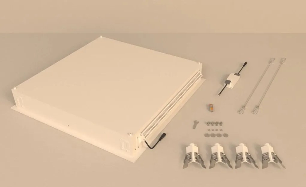 Panou incastrabil LED efect vizual luminator cer albastru BLUE SKY 60x60cm