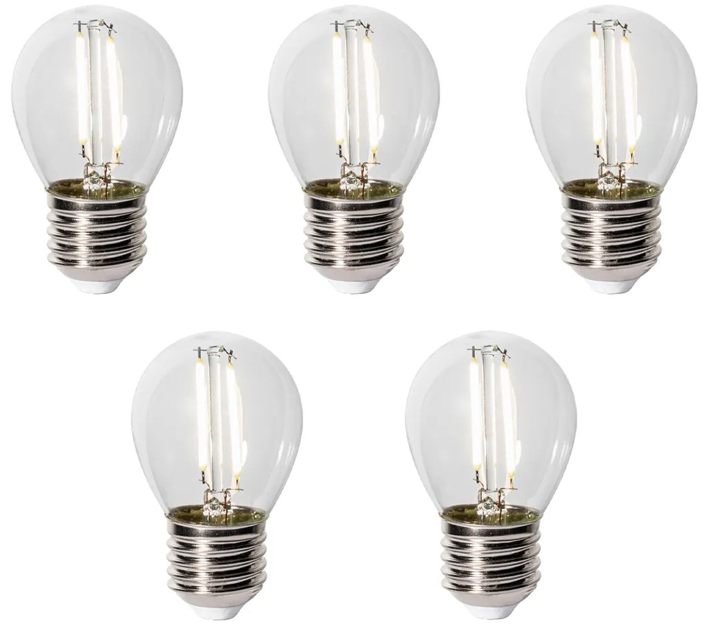 Set 5 becuri E27 LED lamp P45 Sensor LUX 3W 250 lm 3000K