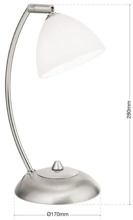 Lampa de masa design modern OPALDESIGN, satin