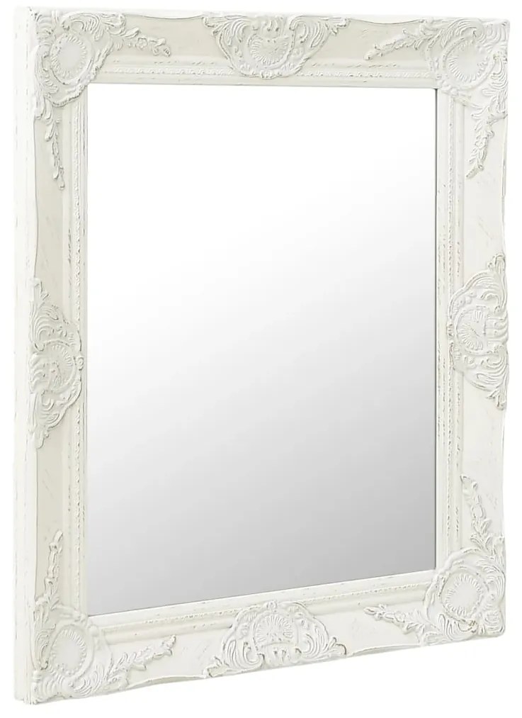 Oglinda de perete in stil baroc, alb, 50 x 60 cm 1, Alb, 50 x 60 cm