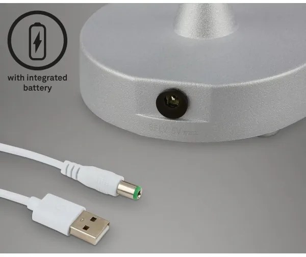 Lampă LED tactilă reîncărcabilă dimabilă de masă Briloner 7445-014 LED/3W/5V IP44