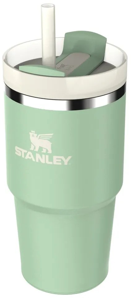 Termos verde salvie cu pai din oțel inoxidabil 600 ml Quencher H2.0 FlowState Tumbler Pistachio – Stanley