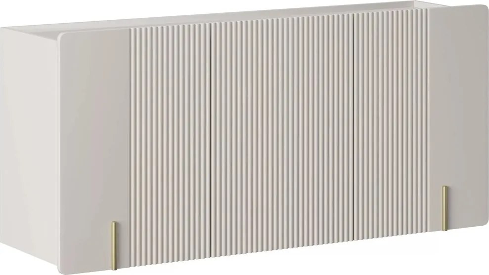 Comodă suspendată Malmi 150 cm cu 3 uși - cașmir / auriu