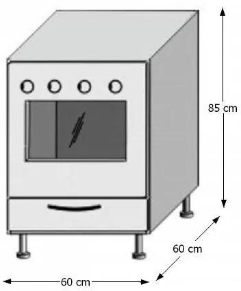 Zondo Dulap inferior de bucătărie sub cuptor ZK-60 Igo. 1014662
