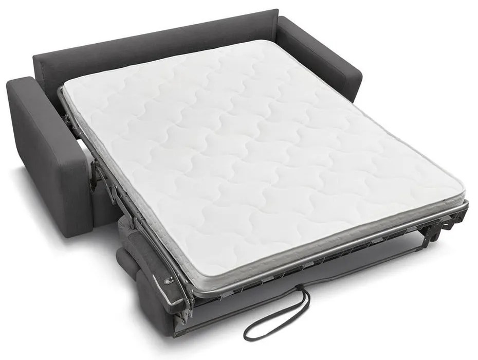 Canapea gri închis extensibilă 195 cm Monaco – Bobochic Paris