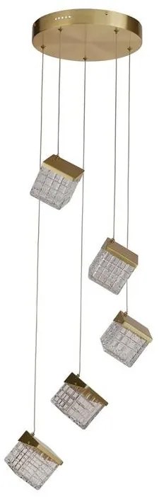 Lustra cu 5 pendule LED Cuboid