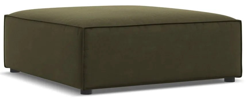 Taburet verde cu tapițerie din catifea Jodie – Micadoni Home