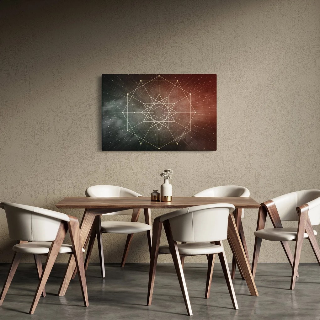 Tablou - Dodecagrama cosmică (90x60 cm)