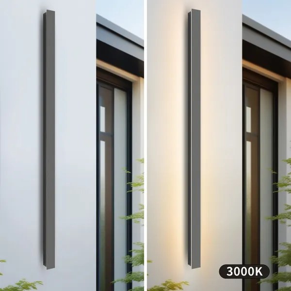 Brilagi - Aplica LED de exterior LINEAR, 32 W, 230 V, 3000 K, IP65, antracit