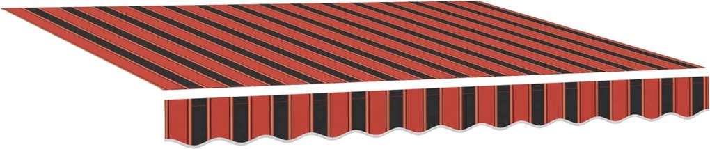 vidaXL Copertină Portocalie și maro 300 x 250 x 165 cm