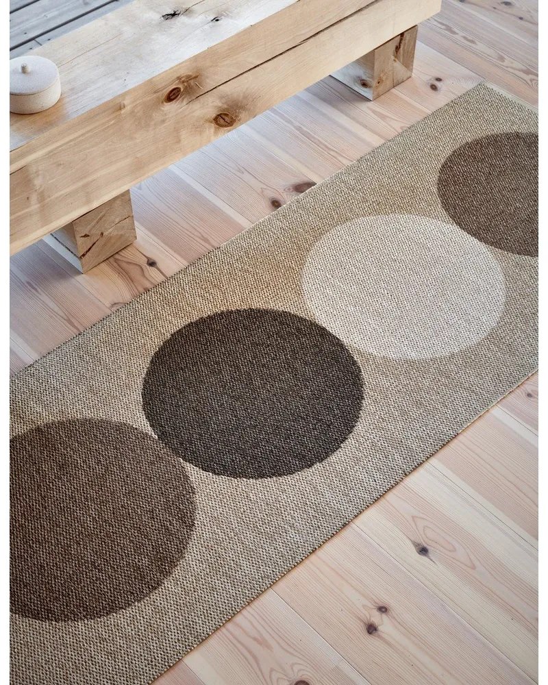 Covor tip traversă pentru interior și exterior bej/crem 70x280 cm Otto Grain – Pappelina