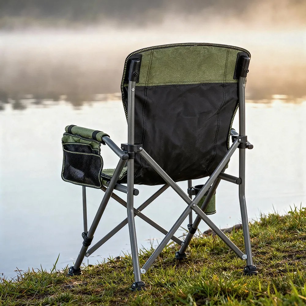 Leziter Fotoliu confort cu suport pentru pahare verde