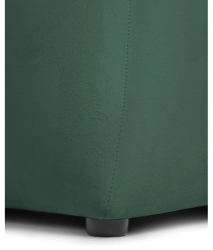 Canapea verde cu tapițerie din catifea 225 cm Cube – Bonami Selection