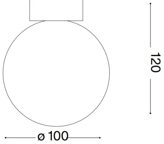 Aplică LED Ideal Lux CARTA 1xG9/3W/230V d. 10 cm alb