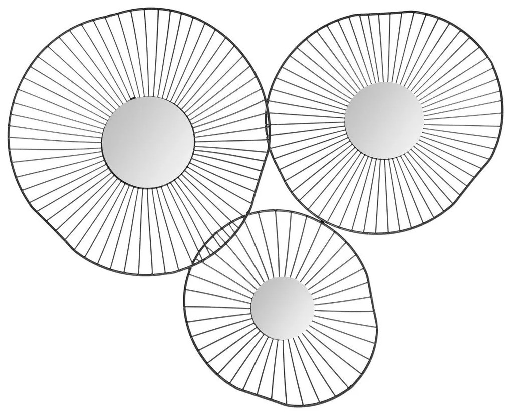 Oglinda decorativa WIRED, 65 x 50 cm, compozitie din 3 oglinzi