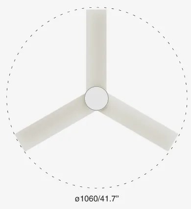 Ventilator LED dimabil FARO 34288-1TW CRUISER S LED/20W/230V 2700/4000/6500K + telecomandă