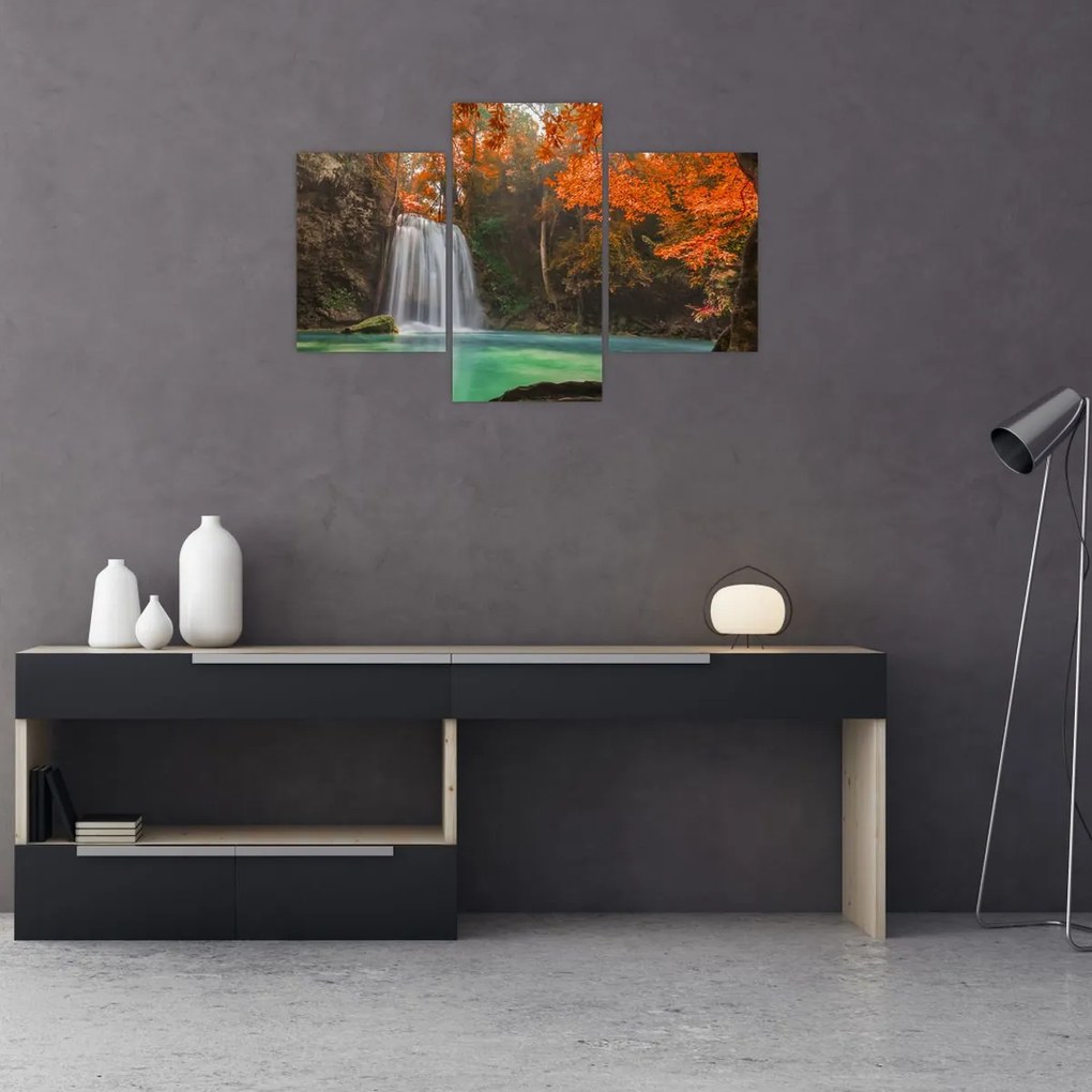 Tablou - Cascadă în Thailanda (90x60 cm)