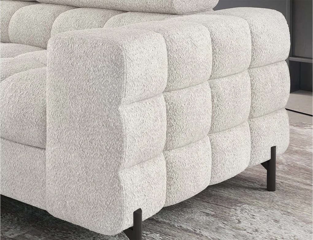 Colțar lemn masiv Ferry Extensibil Material Royal 01, 276 × 72 × 200 cm