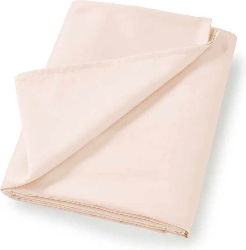 Cearceaf bej din bumbac satinat 275x275 cm Cotton Sateen – Bianca