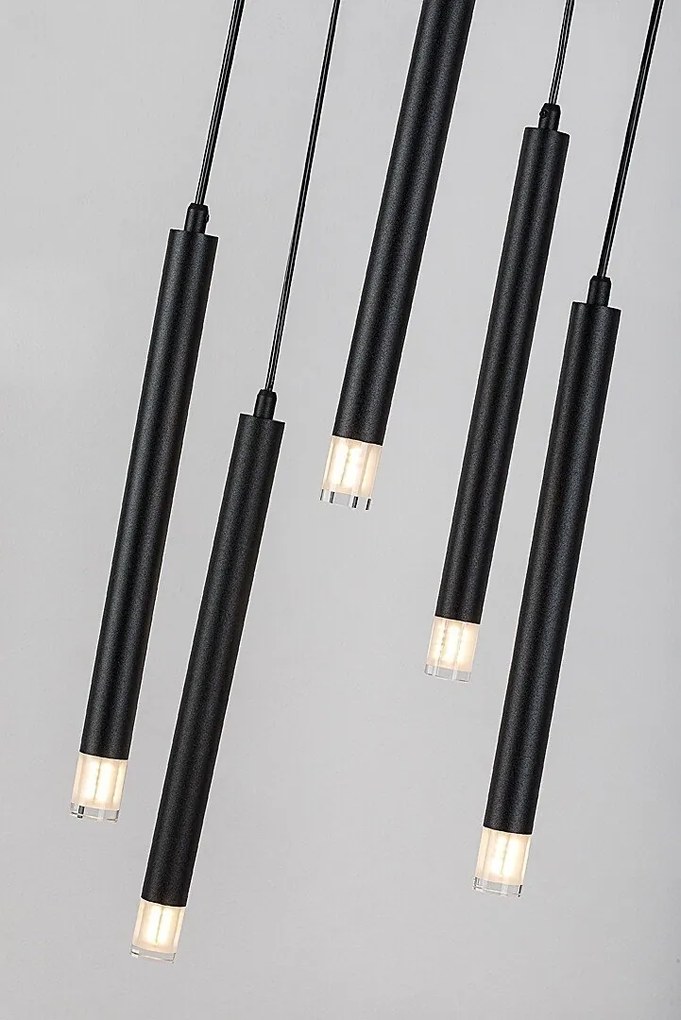 Lustra suspendata stil minimalist Ramira 5L negru