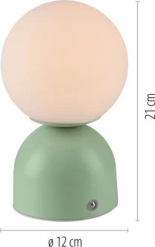 Schöner Wohnen 19218-43 - Lampă de masă LED RUDI, dimabilă, LED/1,2W/5V, verde