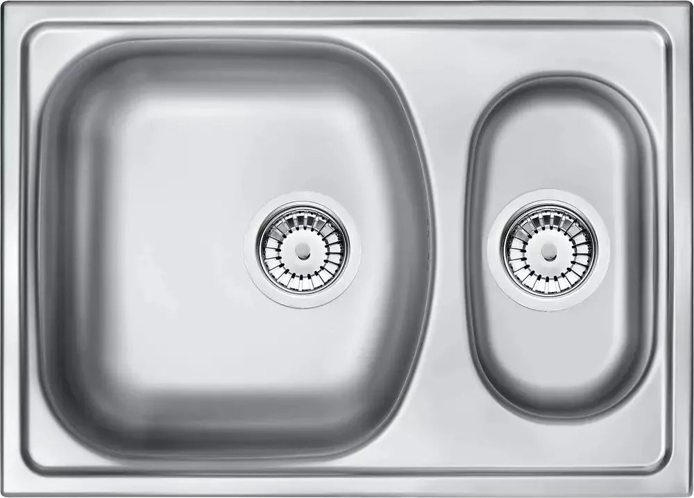 Chiuveta Deante Xylo inox satinat 2 cuve 62x44 cm