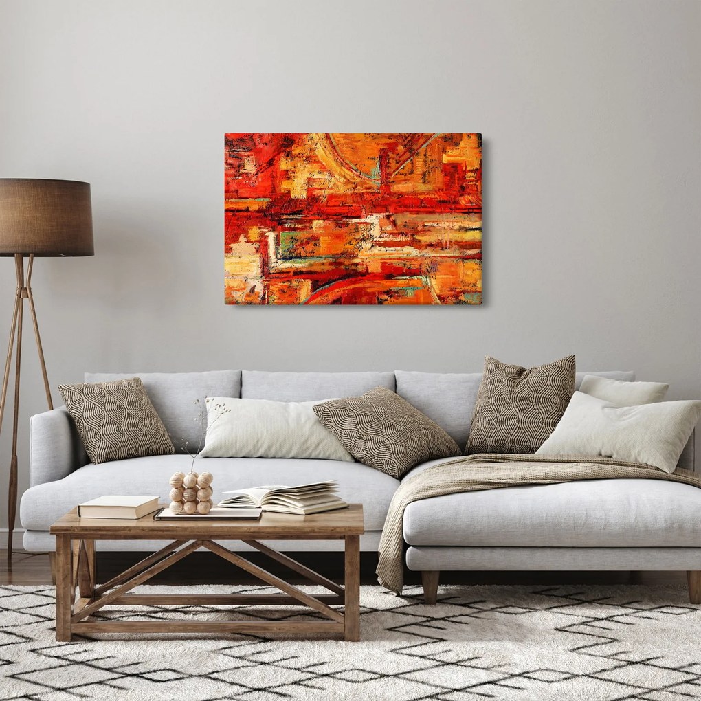 Tablou cu pictură pe pereți (90x60 cm)