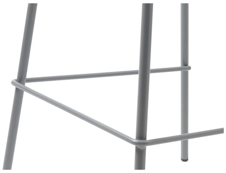 Scaun de bar gri din plastic (înălțime șezut 67,5 cm) Whitby – Unique Furniture