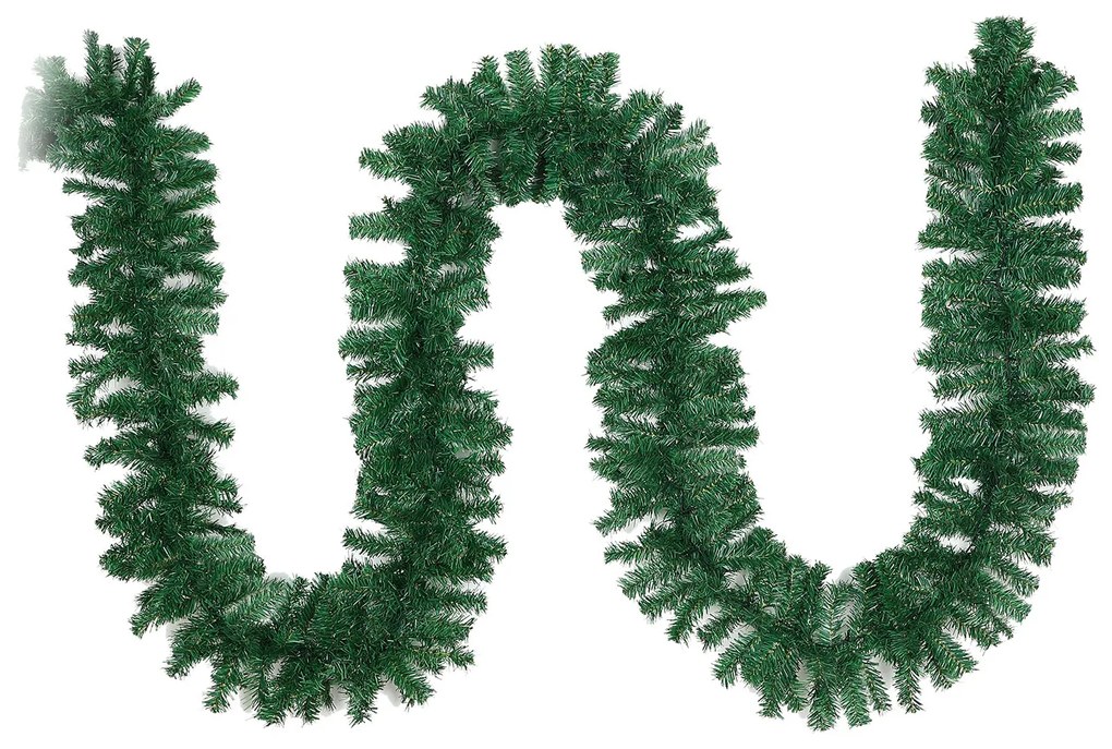 Ghirlanda artificială de crăciun 10 m verde cu 200 diode LED