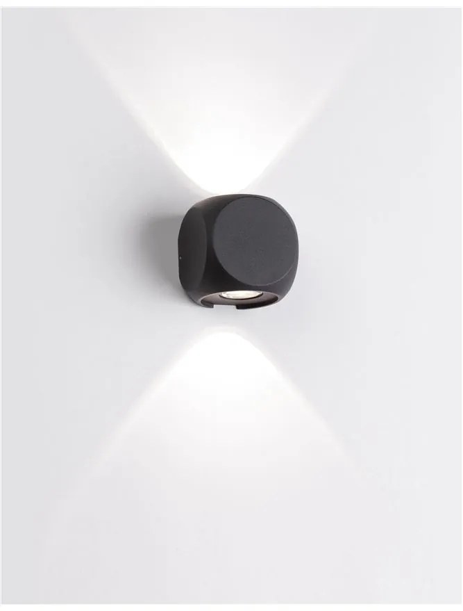 Aplica LED ambientala de exterior IP54 ZARI 2 neagra NVL-9226216