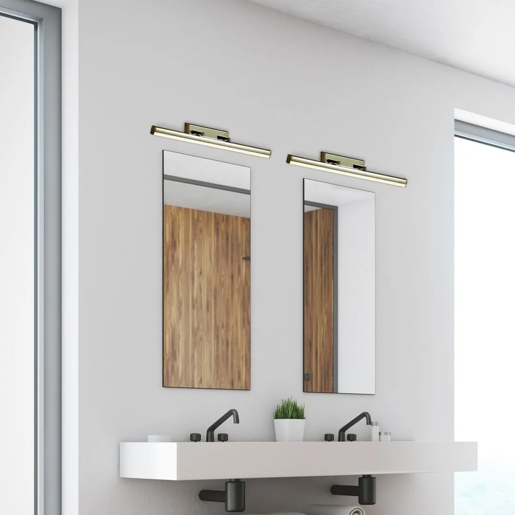 Aplica de perete LED pentru oglinda baie IP44 Silas 18W bronz 5729 RX