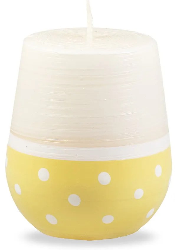 Lumânare Unipar Sweetness, durată ardere 32 h, alb - galben