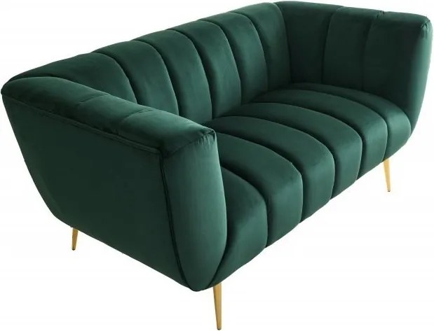 Canapea 2 locuri design elegant Noblesse, verde smarald