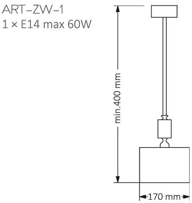 Lustra, Pendul modern realizat manual Artu