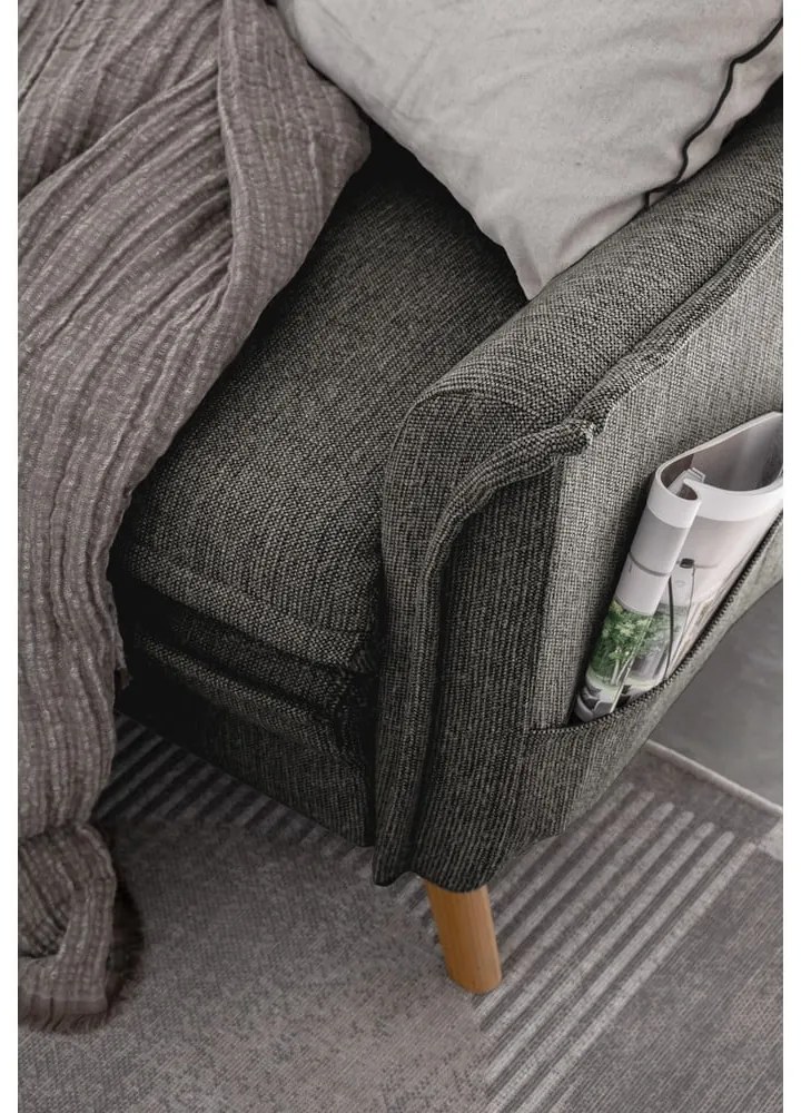 Colțar gri închis extensibil (cu colț pe partea stângă ) Charming Charlie – Miuform