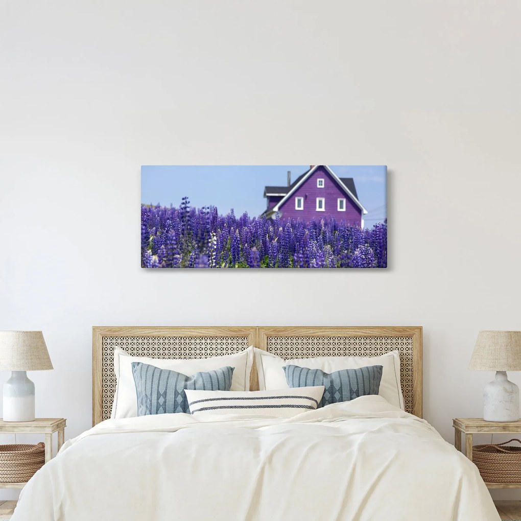 Tablou cu câmp de lavanda (120x50 cm)