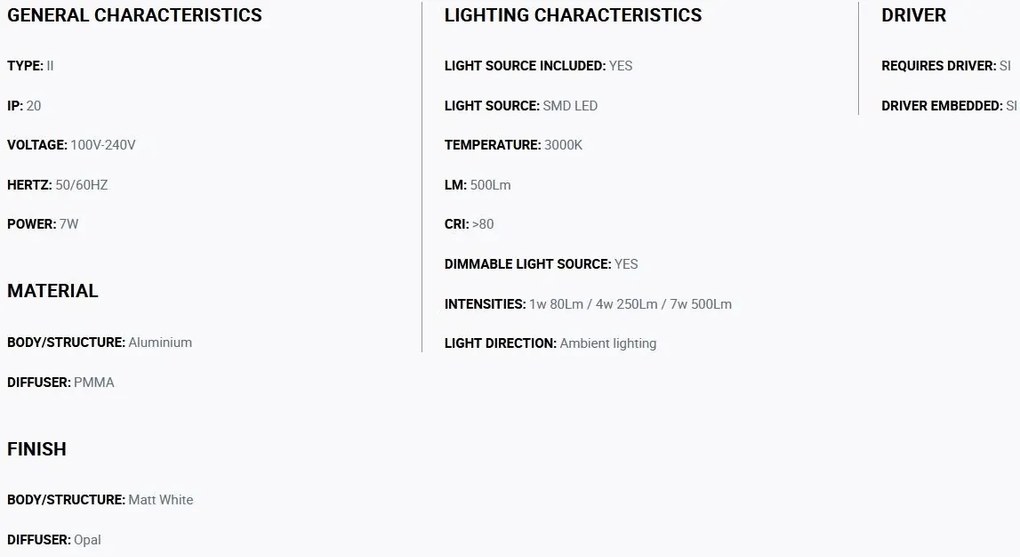 Aplica LED ultramoderna USB / Wireless charger NIKO stanga