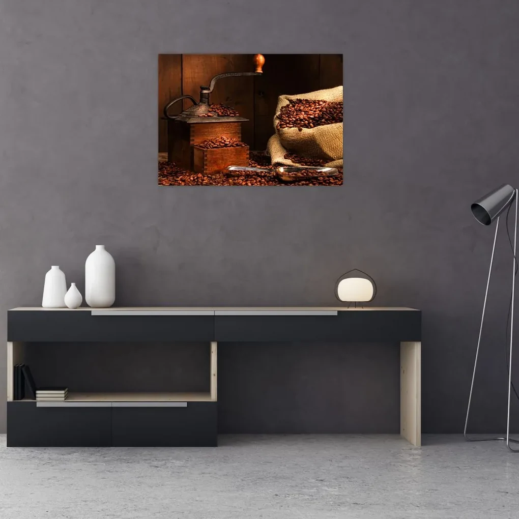 Tablou cu cafea (70x50 cm), în 40 de alte dimensiuni noi