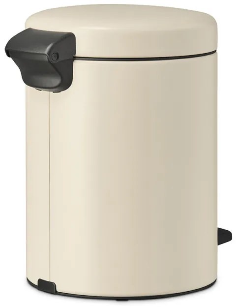 Cos de gunoi cu pedala Brabantia NewIcon 1005527, 5 L, Inchidere lina, Baza antiderapanta, Bej