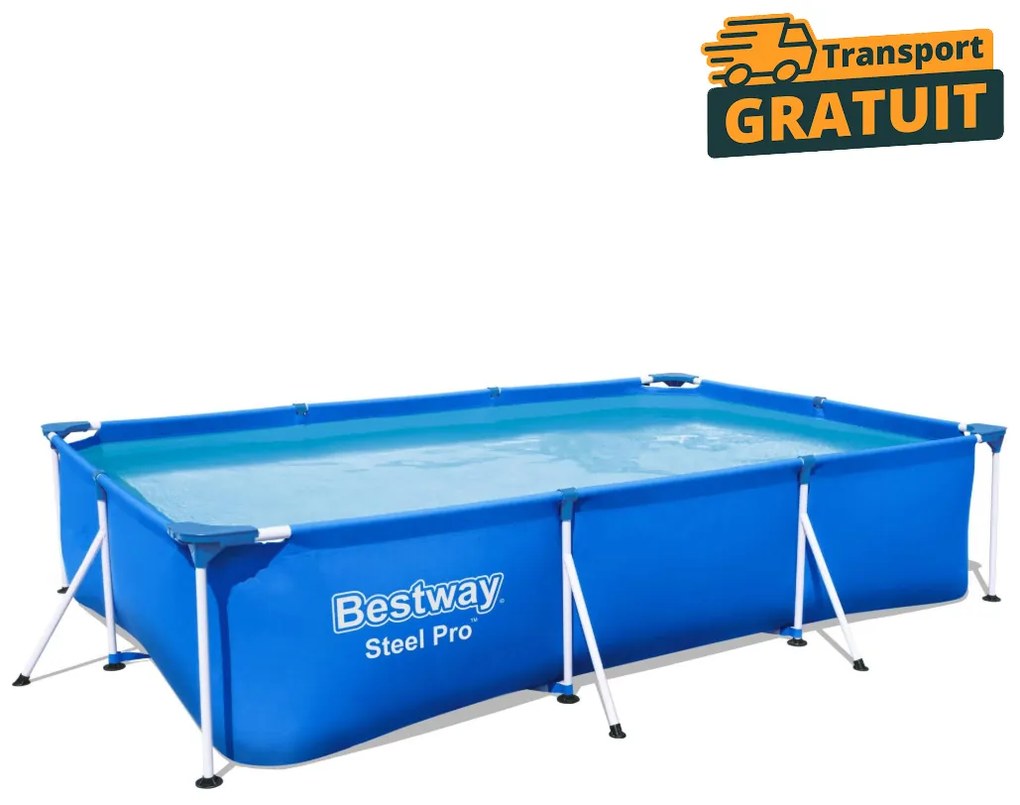 Piscina cadru metalic 3300 litri Bestway Steel Pro Max 300x201x66 cm