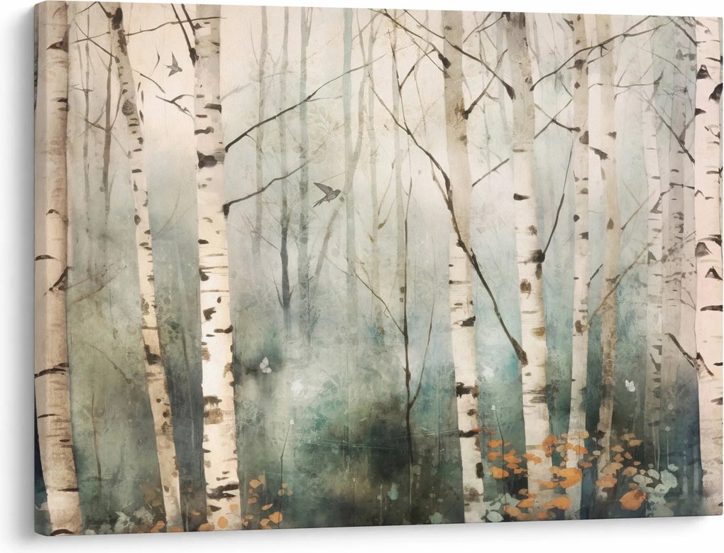 Tablou - Desenarea unui model de pădure (70x50 cm)